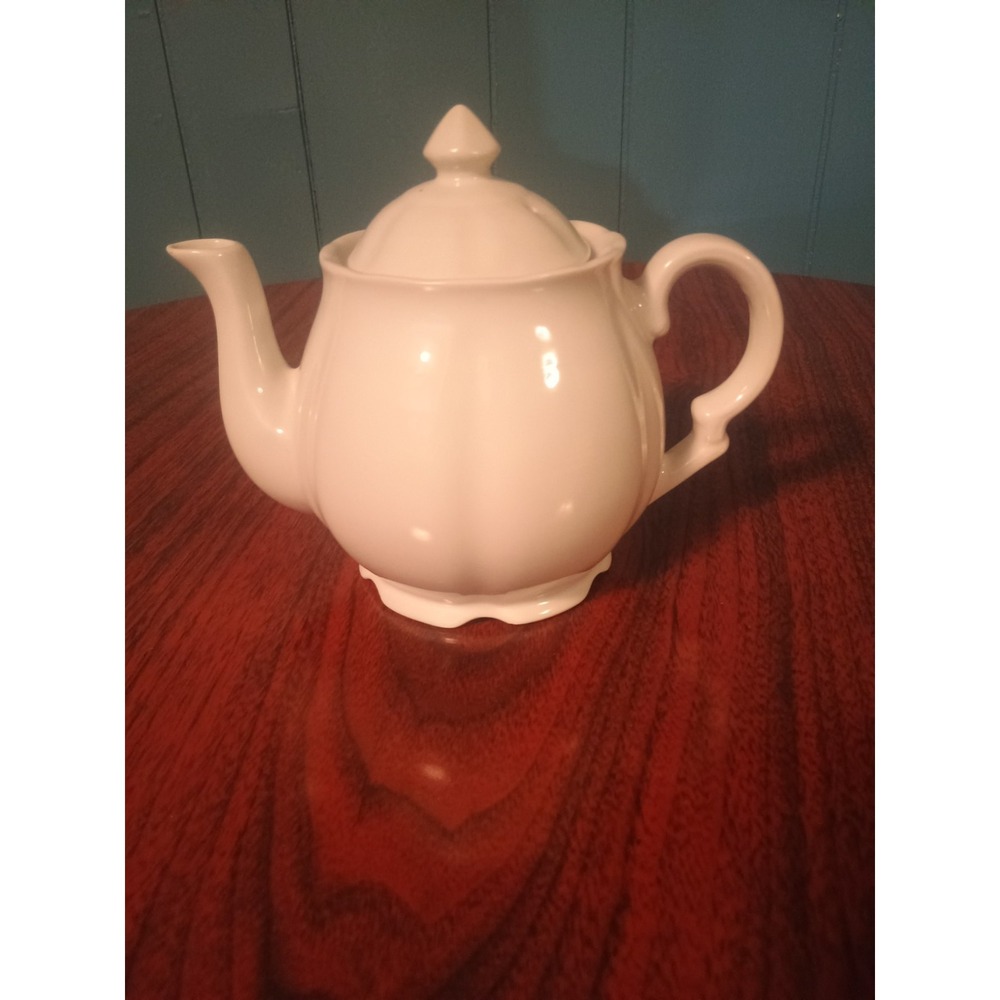 Vintage 6" Porcelain White Teapot